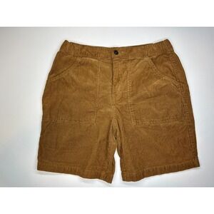 Line of Trade Mens Shorts M Brown Corduroy The Cutback 7" Inseam